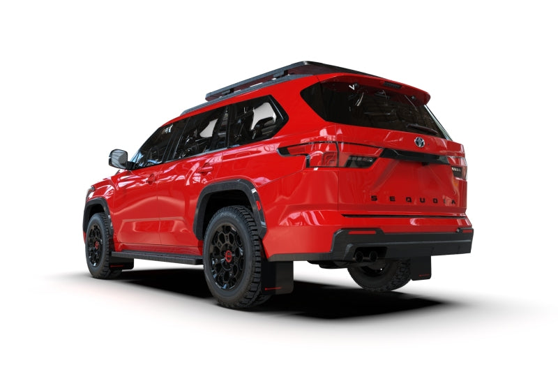RAL UR Blk Flap/Grey Logo - Rally Armor 23-26 Toyota Sequoia Black UR Mud Flap Grey Logo