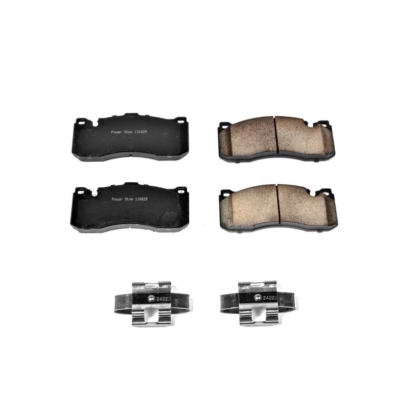 PSB Z17 Evolution Brake Pads - Power Stop 08-13 BMW 135i Front Z17 Evolution Ceramic Brake Pads w/Hardware