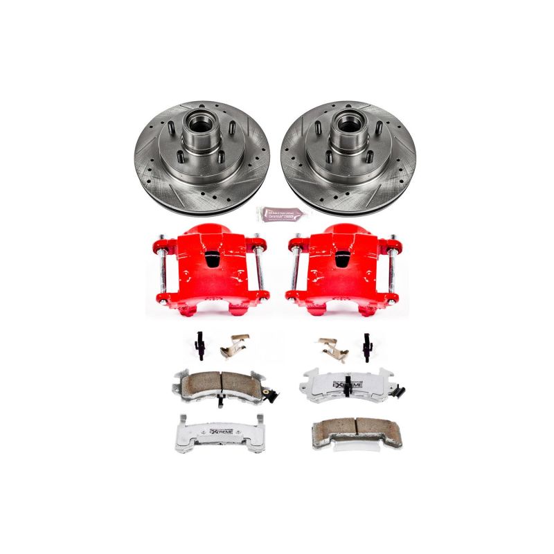 PSB Z26 Street Kit w/Cals - Power Stop 82-87 Buick Regal Front Z26 Street Warrior Brake Kit w/Calipers