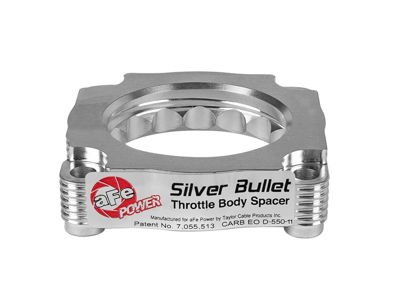 AFE Silver Bullet TBS CARB Approved - aFe Silver Bullet Throttle Body Spacer 12-15 BMW 328i (F30) L4-2.0L N20/N26