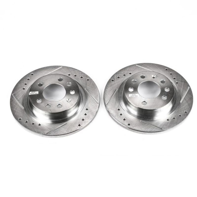 PSB Evolution Drill/Slot Rotor - Power Stop 06-09 Pontiac Solstice Rear Evolution Drilled & Slotted Rotors - Pair