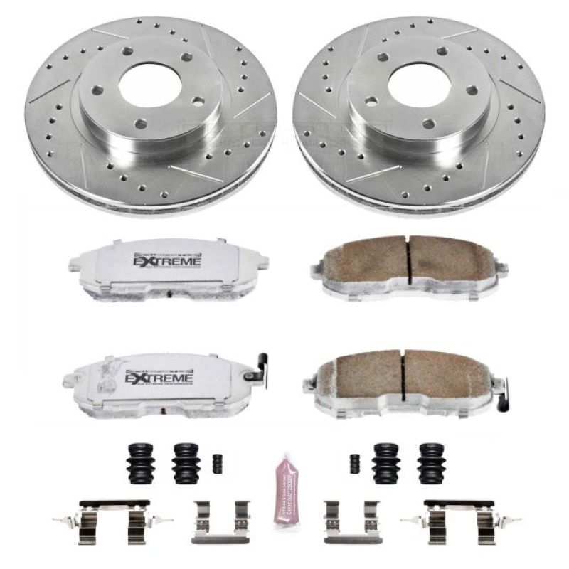 PSB Z26 Street Warrior Kit - Power Stop 00-01 Infiniti I30 Front Z26 Street Warrior Brake Kit