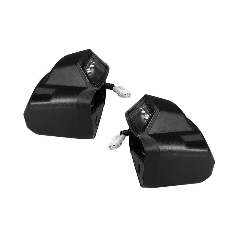 WES Nerf Bars - R5 - Westin R5 LED Light Kit - 4 End Caps Integrated LED Lights w/ Wiring Harness - Black