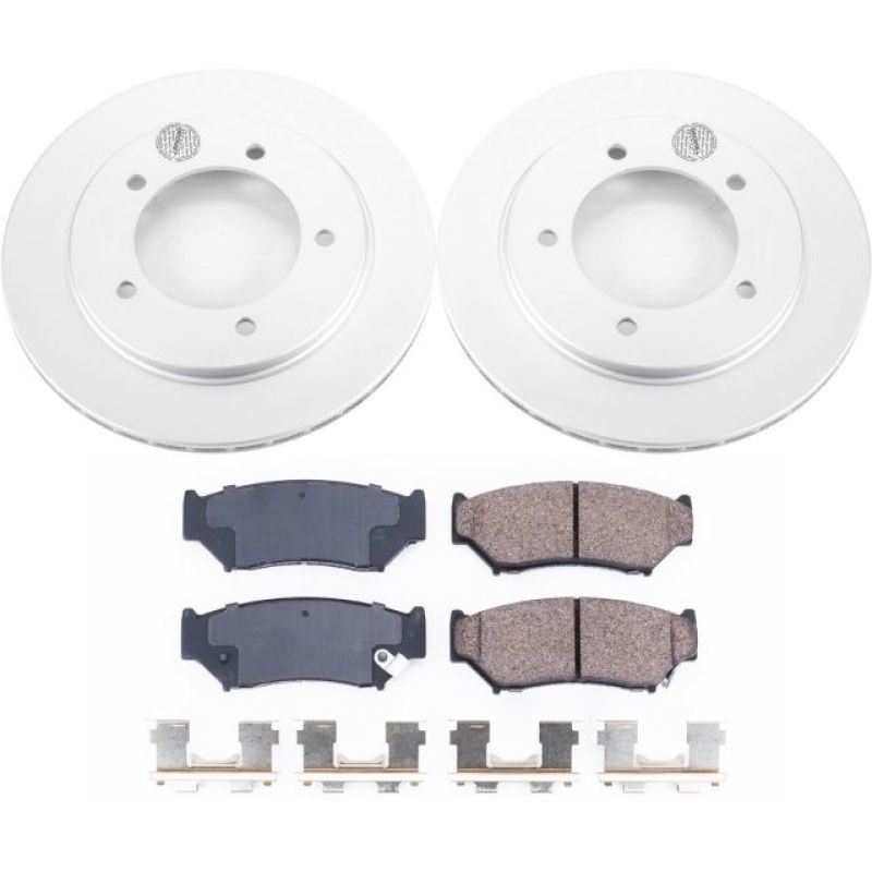 PSB Z17 Evolution Coated Kit - Power Stop 00-04 Chevrolet Tracker Front Z17 Evolution Geomet Coated Brake Kit