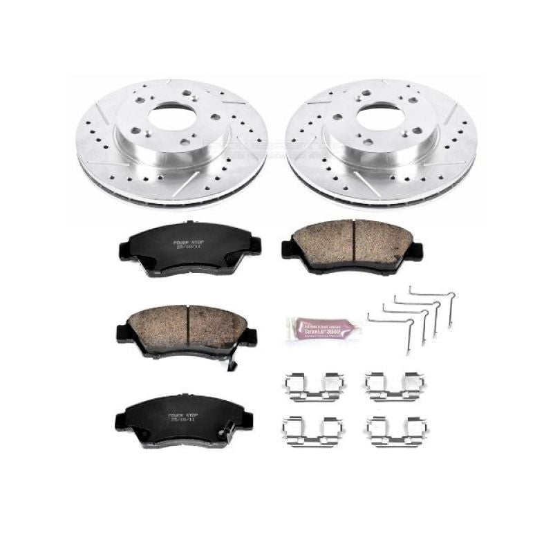 PSB Z23 Evolution Kit - Power Stop 06-11 Honda Civic Front Z23 Evolution Sport Brake Kit