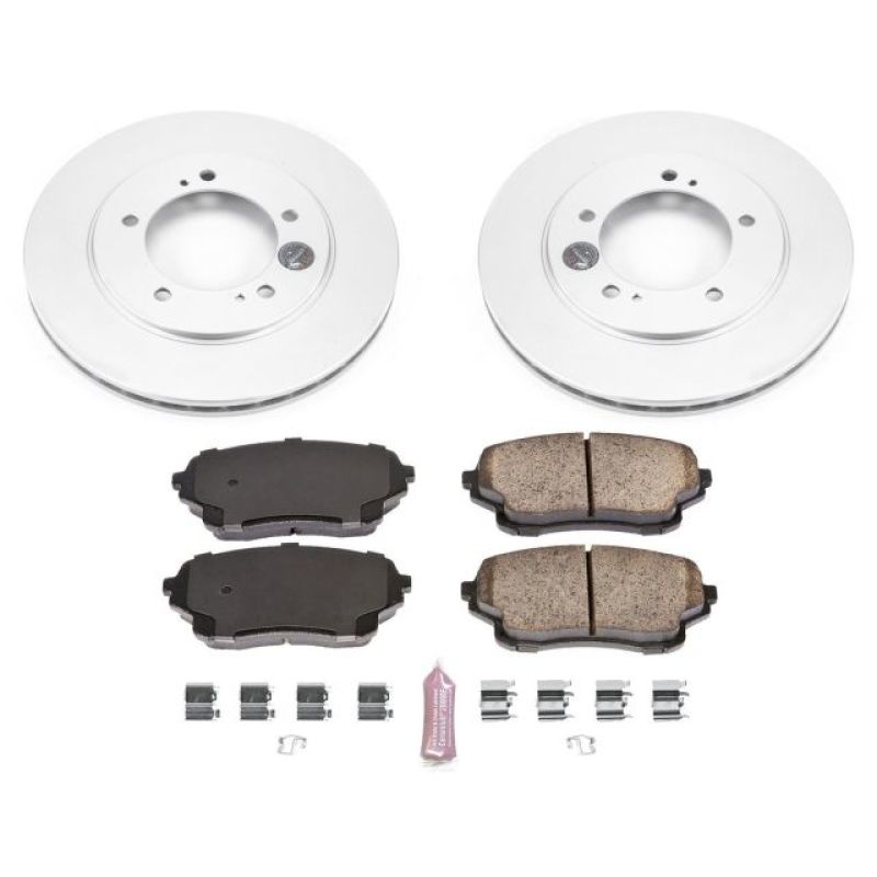 PSB Z17 Evolution Coated Kit - Power Stop 04-06 Suzuki XL-7 Front Z17 Evolution Geomet Coated Brake Kit
