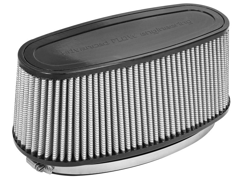 AFE Universal Pro Dry S Filter - aFe Magnum FORCE Intake Rplcmnt Air Filter (11-3/8x4)IN F x (14x5-1/2)IN B x (12x3-1/2)IN T x 5IN H