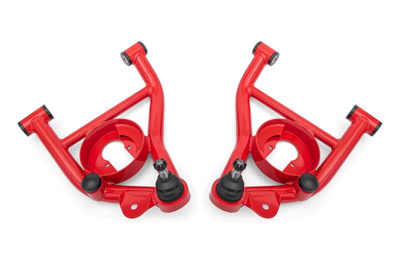 BMR Control Arms - BMR 78-87 GM G-Body A-Arms Lower Delrin Bushings Std Ball Joint - Red