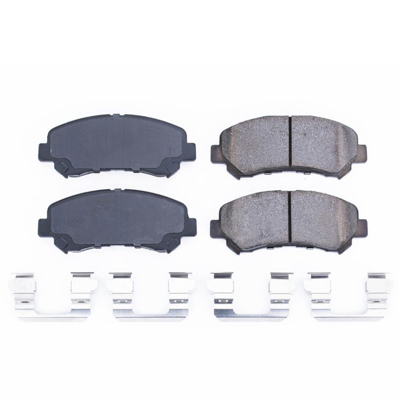 PSB Z17 Evolution Brake Pads - Power Stop 08-13 Nissan Rogue Front Z17 Evolution Ceramic Brake Pads w/Hardware