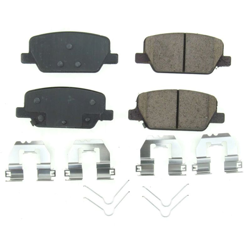 PSB Z17 Evolution Brake Pads - Power Stop 2019 Hyundai Santa Fe Rear Z17 Evolution Ceramic Brake Pads w/Hardware