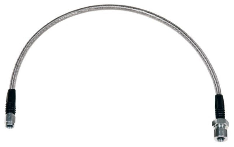 WIL Flexline Brake Hose - Wilwood 22in OAL Flexline -3 Hose to M10 by 1.00 IF Bubble Flare