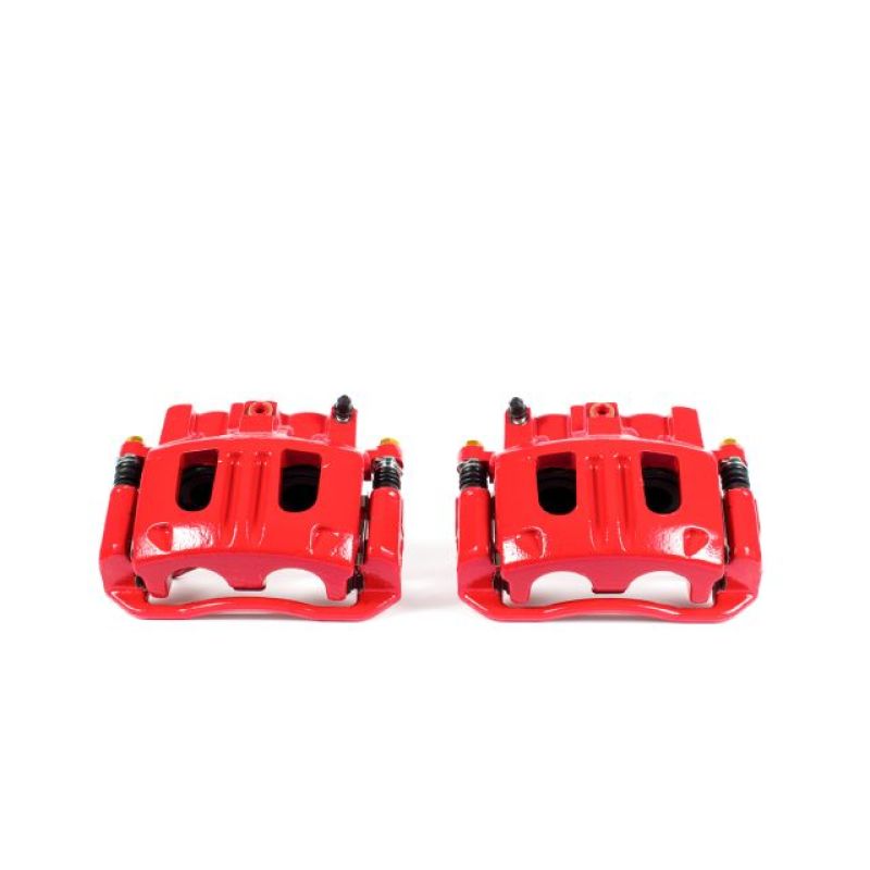 PSB Red Calipers - Power Stop 2003 Ford Explorer Sport Front Red Calipers w/Brackets - Pair