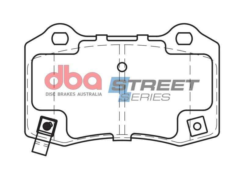 DBA Street Series Brake Pads - DBA 06-13 Dodge Charger SRT8 Rear Street Series Brake Pads