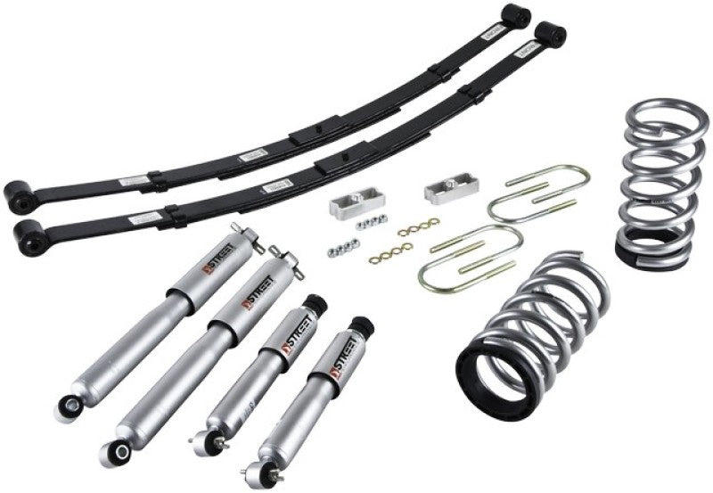 BT Lower Kit w SP Shocks - Belltech LOWERING KIT 95-97 S-BLAZER 6CYL W/SP