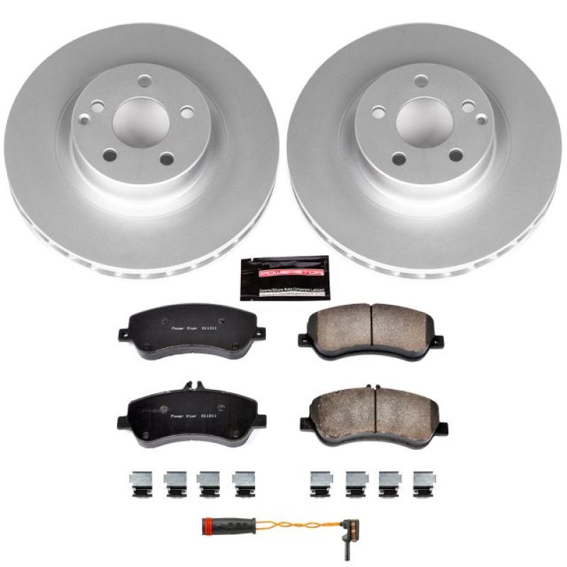 PSB Z23 Evolution Coated Kit - Power Stop 13-15 Mercedes-Benz GLK250 Front Z23 Evolution Sport Coated Brake Kit