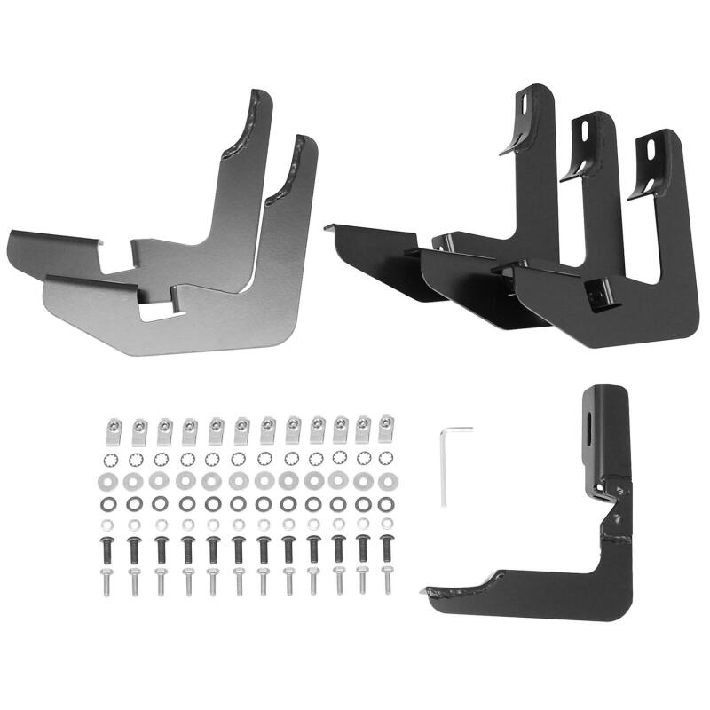 WES Nerf Bars - PRO TRAXX 5 - Westin 2014-2018 Chevrolet/GMC Silverado Sierra 1500 Dbl Cab PRO TRAXX 5 Oval Nerf Step Bars - Black
