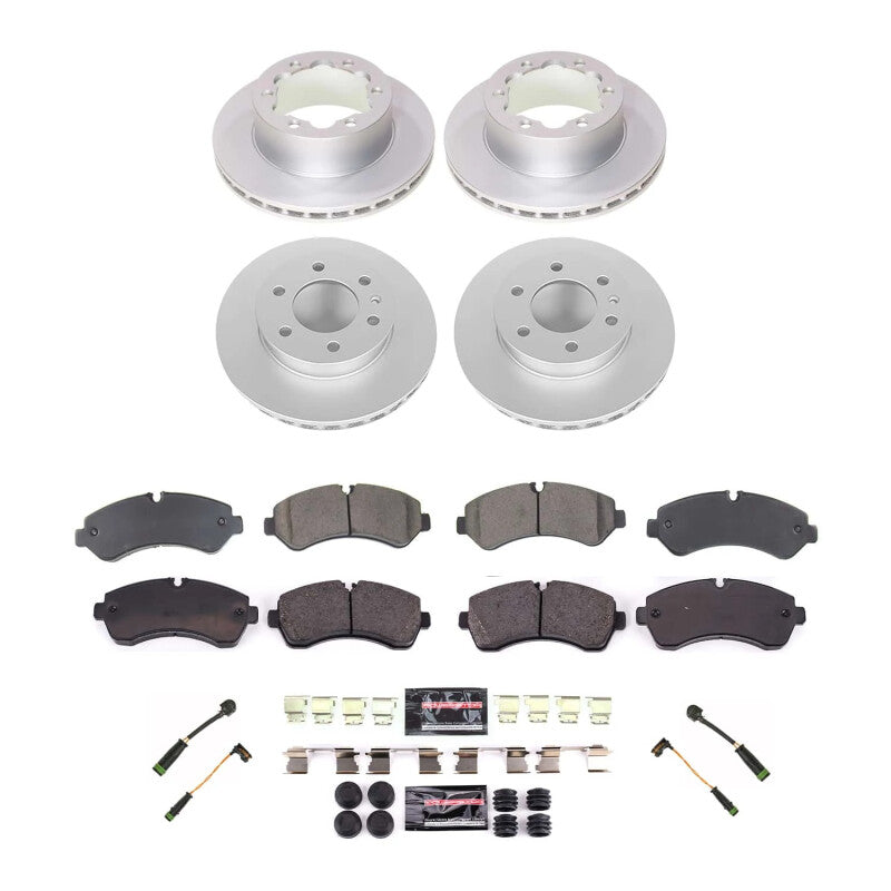 PSB Z23 Evolution Coated Kit - Power Stop 19-20 Mercedes-Benz Sprinter 4500 Rear Z23 Coated Brake Kit