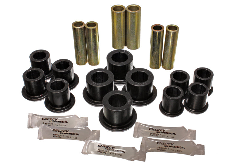 ES Spring/Shackle Bush - Black - Energy Suspension 97-03 Ford F100/F150/F250 2WD Black Rear Leaf Spring Bushing Set