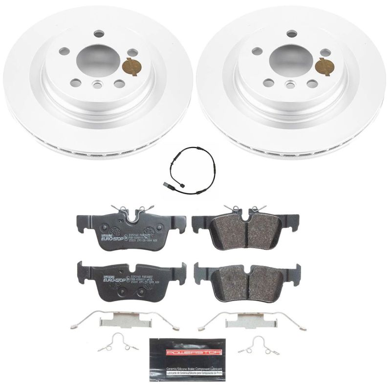PSB Euro-Stop Kit - Power Stop 16-20 BMW X1 Rear Euro-Stop Brake Kit
