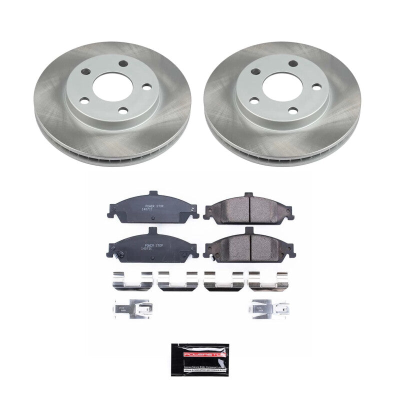 PSB Semi-Coated Rotor Kits - Power Stop 99-05 Pontiac Grand Am Front Semi-Coated Rotor Kit