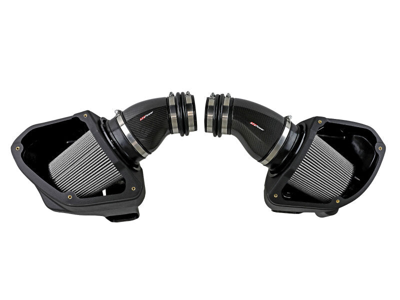 AFE Black Series Stage-2 Carbon Fiber Cold Air Intakes - aFe Black Series Stage-2 Carbon Fiber Cold Air Intake System w/ Pro DRY S Media - 18-19 BMW M5 (F90)