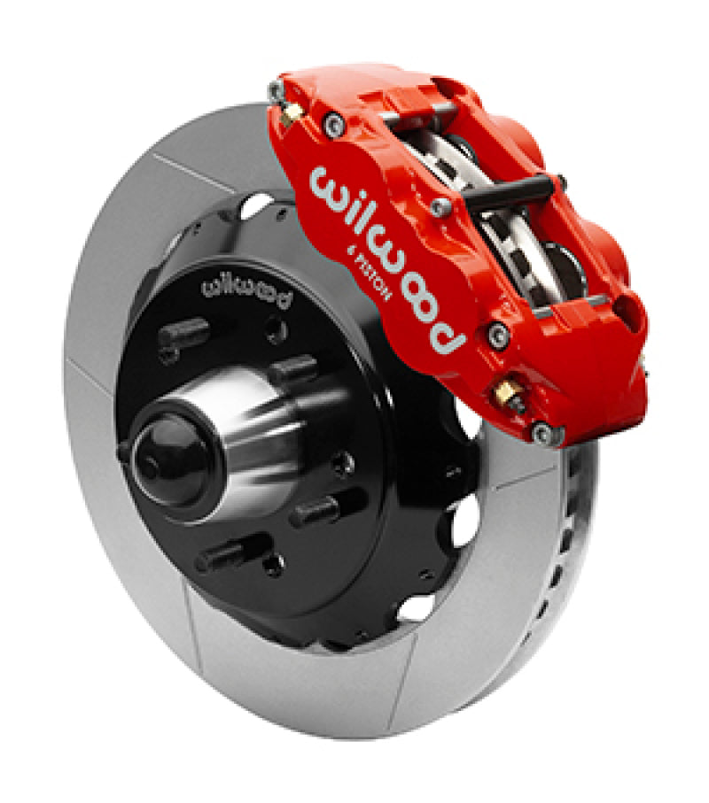 WIL Superlite Brake Kit - Wilwood Superlite 6R Front Brake Kit for 63-87 Chevy C10 Prospindle13.06 in Diameter, Red Calipers