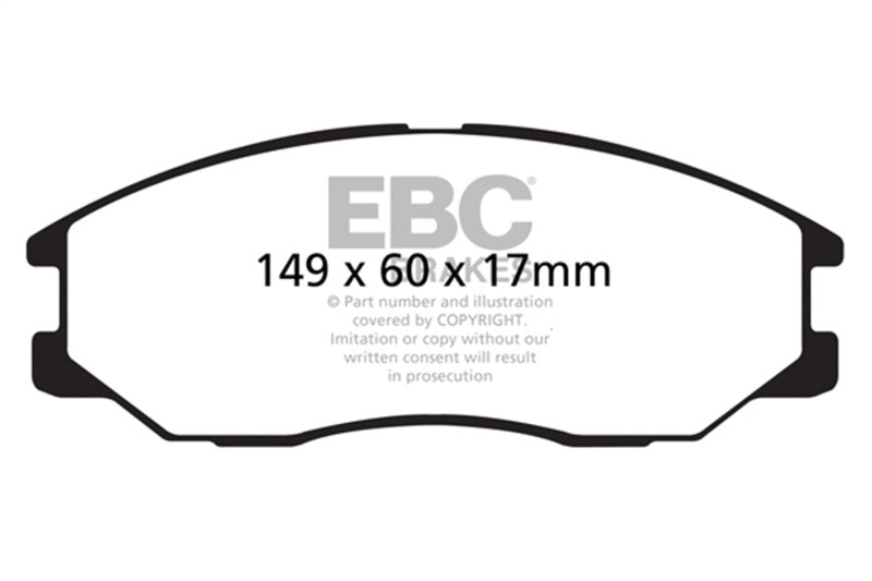 EBC Greenstuff Brake Pad Sets - EBC 08-10 Kia Sorento 3.3 Greenstuff Front Brake Pads