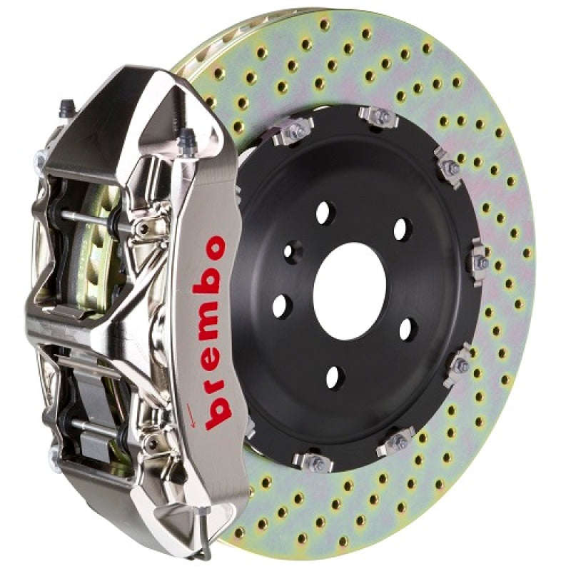 BRB Big Brake Kits - Brembo 20+ Corvette C8/C8 Z51 Front GTR BBK 6 Piston Billet380x34 2pc Rotor Drilled- Nickel Plated