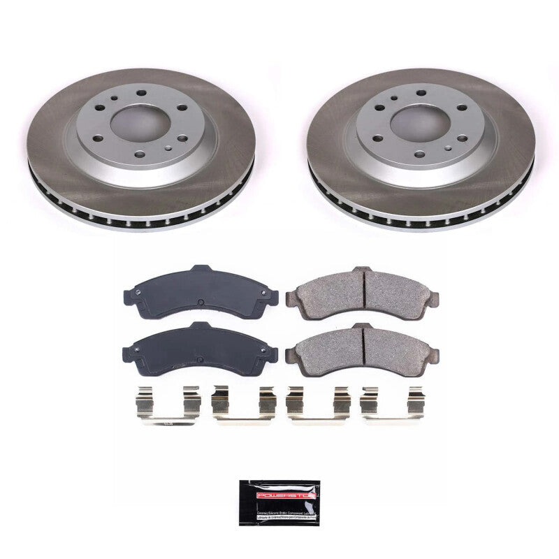PSB Semi-Coated Rotor Kits - Power Stop 02-04 Oldsmobile Bravada Front Semi-Coated Rotor Kit