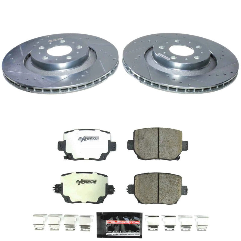 PSB Z26 Street Warrior Kit - Power Stop 20-24 Tesla Y Rear Z26 Street Brake Kit