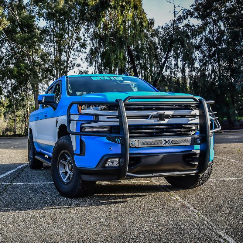 WES Sportsman Grille Guards - Westin 19-21 Chevy 1500 Sportsman X Grille Guard - Textured Black (Excl. 2019 Silverado LD)