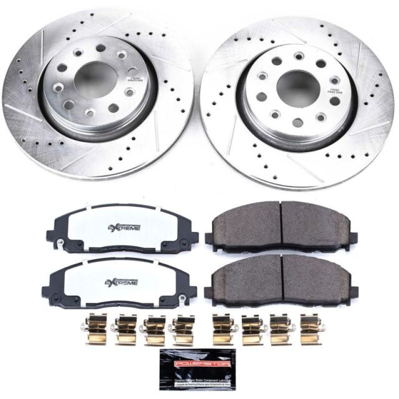 PSB Z36 Truck & Tow Kit - Power Stop 18-19 Jeep Wrangler Front Z36 Truck & Tow Brake Kit