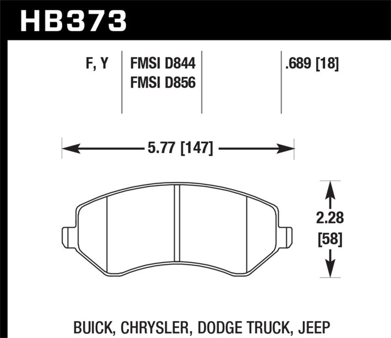 HAWK HPS Brake Pad Sets - Hawk HPS Street Brake Pads