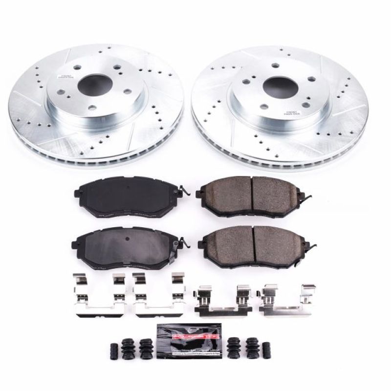 PSB Z23 Evolution Kit - Power Stop 2015 Subaru Legacy Front Z23 Evolution Sport Brake Kit