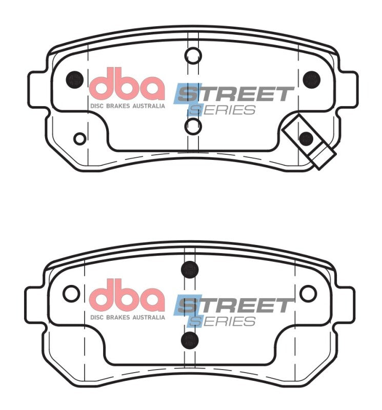 DBA Street Series Brake Pads - DBA 06-07 Hyundai Accent (Rear Rotor) Street Series Rear Brake Pads