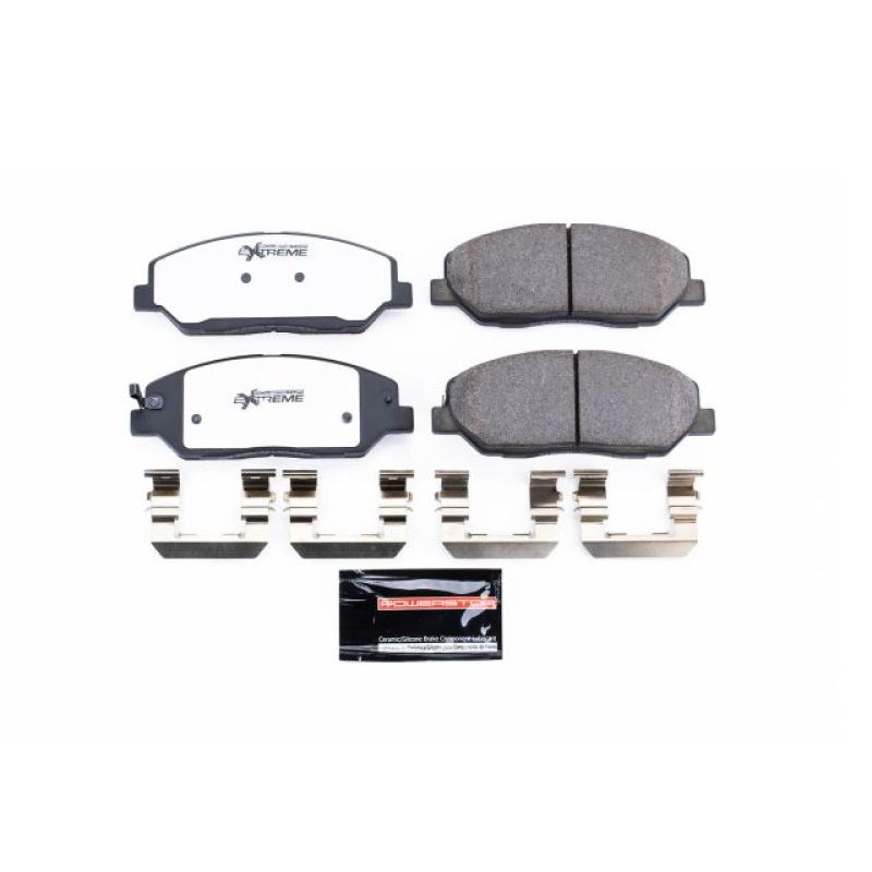 PSB Z26 Extreme Brake Pads - Power Stop 09-11 Hyundai Genesis Front Z26 Extreme Street Brake Pads w/Hardware