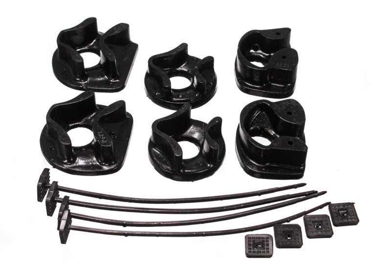 ES Motor Mounts - Black - Energy Suspension 90-93 Acura Integra Black Motor Mount Inserts (2 Torque Mount Positions)