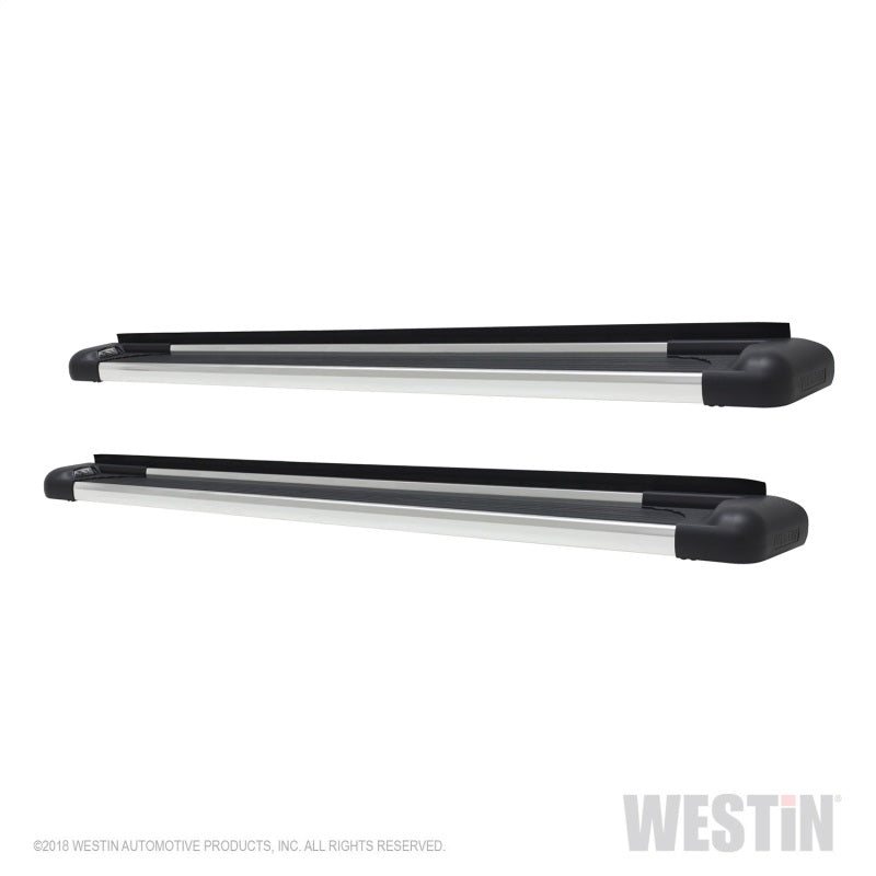WES Running Boards - Sure-Grip - Westin SG6 Polished Aluminum Running Boards 74.25 in