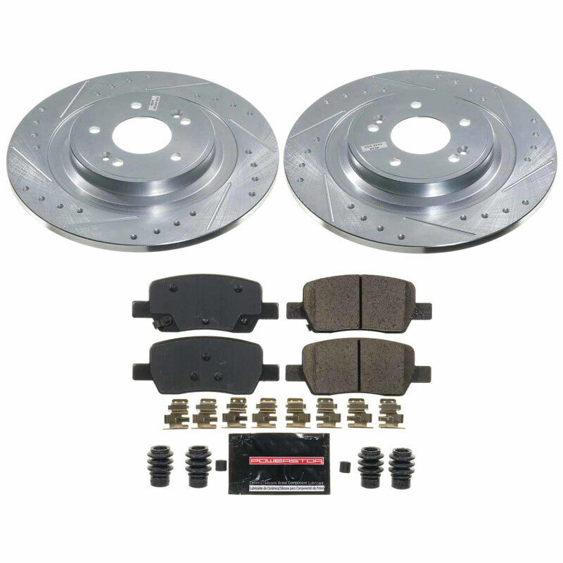 PSB Z23 Evolution Kit - Power Stop 2022 Kia Carnival Rear Z23 Evolution Brake Kit