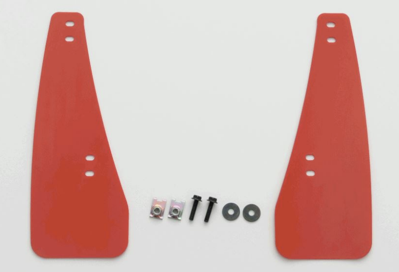 CUS Mud Flaps - Cusco 2023+ Toyota GR Corolla (GZEA14H) AWD Front Red EVA Mud Flaps - Set of 2