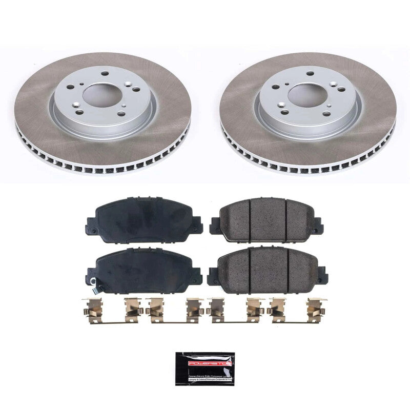 PSB Semi-Coated Rotor Kits - Power Stop 13-22 Honda Accord Front Semi-Coated Rotor Kit