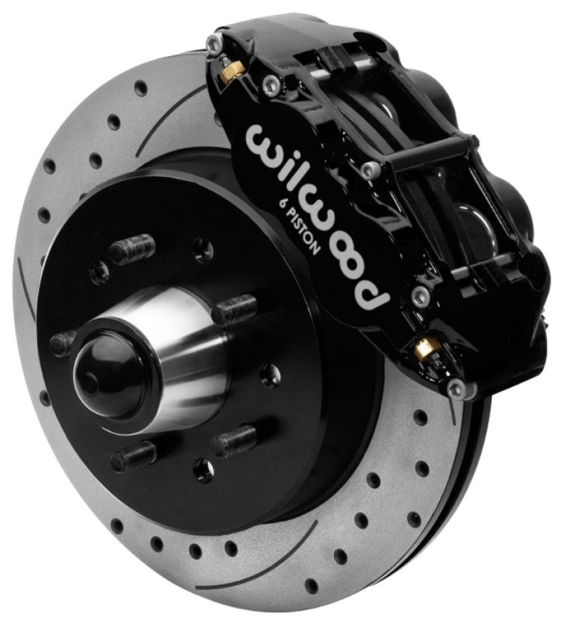 WIL Superlite Brake Kit - Wilwood Forged Narrow Superlite 6R Front Big Brake Kit 12.19in Drilled Rotors 88-98 C1500 - Black
