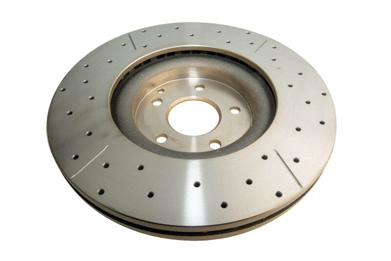 DBA Street Slot&Drill Rotors - DBA 06-07 Mercedes-Benz C350 W203 (w/AMG Perf Brake) Front Drilled & Slotted Street Series Rotor