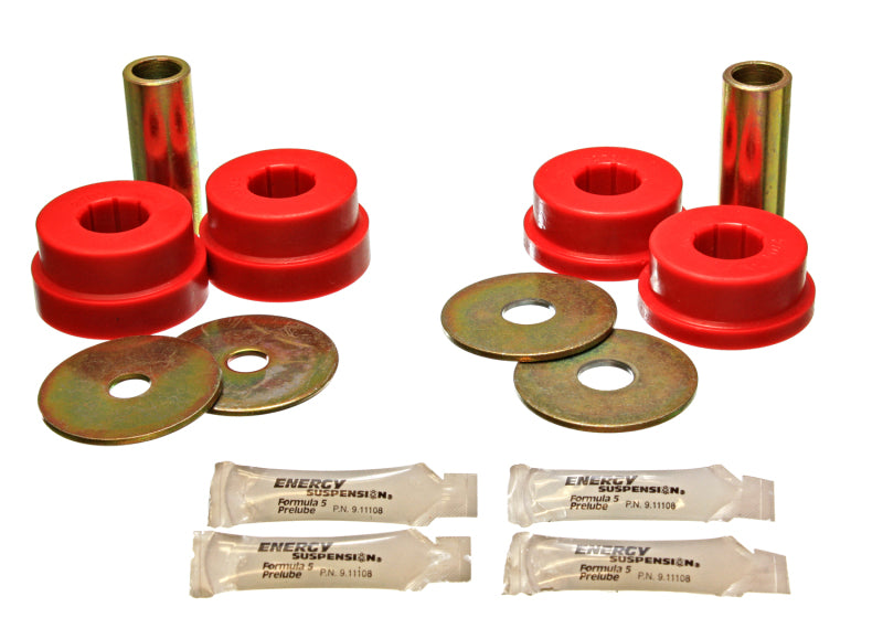 ES Cntrl Arm Bushings - Red - Energy Suspension 05-07 Scion tC Red Rear Trailing Arm Bushing Set