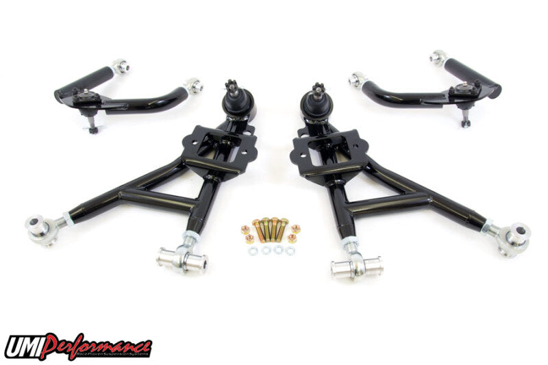 UMI Control Arm Kits - UMI Performance 93-02 GM F-Body Front A-Arm Kit Adjustable Drag