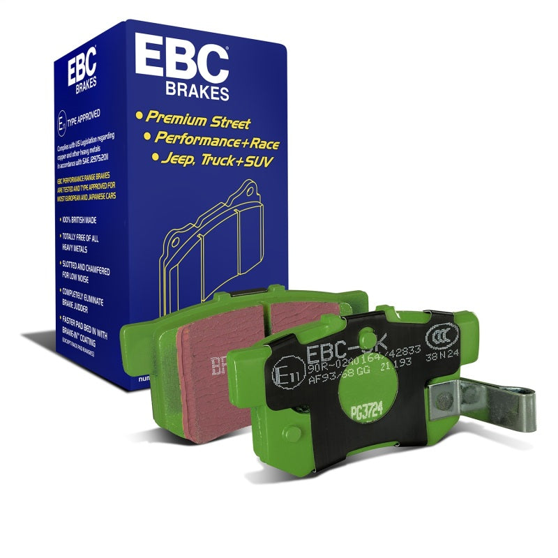 EBC Greenstuff Brake Pad Sets - EBC 97 Acura CL 2.2 Greenstuff Rear Brake Pads