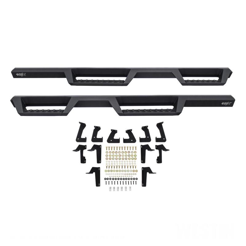 WES Nerf Bars - HDX Drop - Westin 18-20 Jeep Wrangler JL Unlimited 4DR HDX Drop Nerf Step Bars - Textured Black