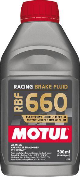 MOT Brake Fluid - RBF Fluid - Motul 1/2L Brake Fluid RBF 660 - Racing DOT 4