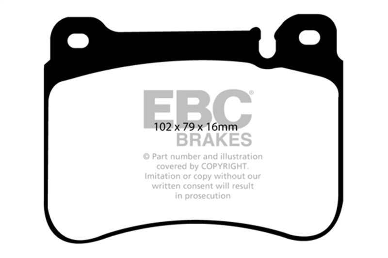EBC Redstuff Brake Pad Sets - EBC 05-07 Mercedes-Benz C230 (W203) 2.5 Sport Sedan Redstuff Front Brake Pads