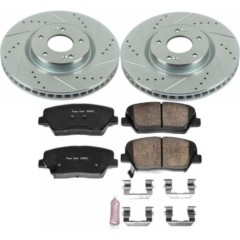PSB Z23 Evolution Kit - Power Stop 12-17 Hyundai Azera Front Z23 Evolution Sport Brake Kit